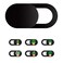 Mizi Webcam Privacy Cover Slide [6 Pack], Cute Camera Blocker Sticker, Protect Your Privacy and Security for Computer, Laptop, TabletsPhones - Plant