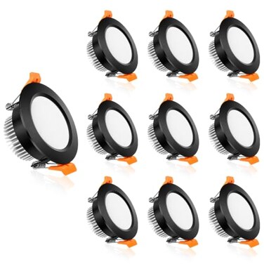 YGS-Tech 2 Inch LED Recessed Lighting, Dimmable Downlight 3W (35W Halogen Equivalent, CRI 80, 3000K Warm White Ceiling Light with LED Driver (10 Pack
