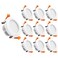 YGS-Tech 3 Inch LED Recessed Lighting, Dimmable Downlight 5W (40W Halogen Equivalent, CRI 80, 3000K Warm White, Ceiling Light with LED Driver (10 Pack