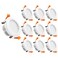 YGS-Tech 3 Inch LED Recessed Lighting, Dimmable Downlight 5W(40W Halogen Equivalent, CRI80, 4000K Natural White, Ceiling Light with LED Driver(10 Pack