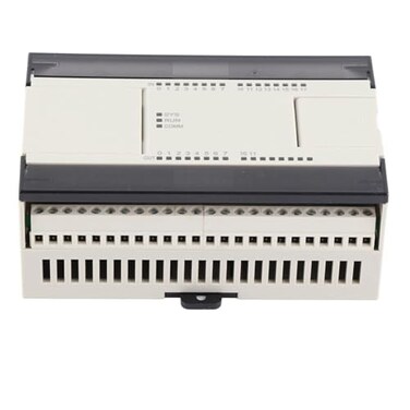 ViaGasaFamido Programmable Logic Controller PLC with DC24V Analog Input Ethernet Port Optocoupler Isolation Industrial Automation Control System for Machine Automation