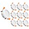 YGS-Tech 3 Inch LED Recessed Lighting, Dimmable Downlight 5W (40W Halogen Equivalent, CRI 80, 5000K Daylight White, Ceiling Light with LED Driver (10 Pack