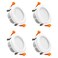 YGS-Tech 3 Inch LED Recessed Lighting, Dimmable Downlight 5W (40W Halogen Equivalent, CRI 80, 5000K Daylight White, Ceiling Light with LED Driver (4 Pack