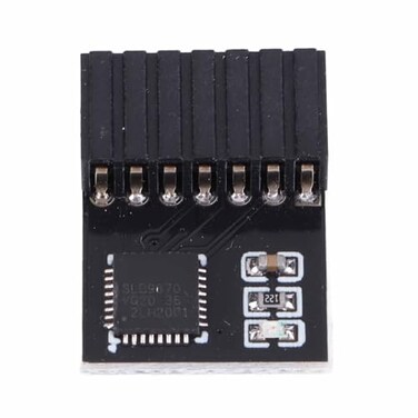 Estink TPM 2.0 Module, Black PCB 14Pin SPI TPM 2.0 Encryption Security Module Remote Card Replacement TPM Chip Computer Components Fit for Motherboard Fit for System