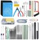 WMYCONGCONG 62 PCS Gundam Model Tools Kit Modeler Basic Tools Hobby Building Tools Kit for Buildings Cars Airplanes Model Assemble Building Repairing and Fixing