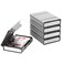 ORICO 3.5 Inch Hard Drive Case Protective Box with Anti-Static,Shockproof and Dustproof Function, Storage Case for HDD External Hard Drive Case,Gray,5 Pack-PHP35