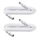 Security-01 6.6FT 2M DC Power Extension Cable 5.5mm x 2.1mm,for CCTV Camera IP WiFi Camera/DVR/LED Strip,DC Power Supply Adapter Extender Cable,White (Pack of 2