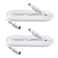 Security-01 6.6FT 2M DC Power Extension Cable 5.5mm x 2.1mm,for CCTV Camera IP WiFi Camera/DVR/LED Strip,DC Power Supply Adapter Extender Cable,White (Pack of 2