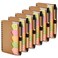 Juvale School Supplies Pocket NotebookPen - 4 x 5.5 in, Brown Cover, 6-Pack - Lined Mini Notepad Spiral Journal with Elastic Pen Holder - 65 TabsRuler Sheet