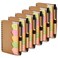 Juvale School Supplies Pocket NotebookPen - 4 x 5.5 in, Brown Cover, 6-Pack - Lined Mini Notepad Spiral Journal with Elastic Pen Holder - 65 TabsRuler Sheet