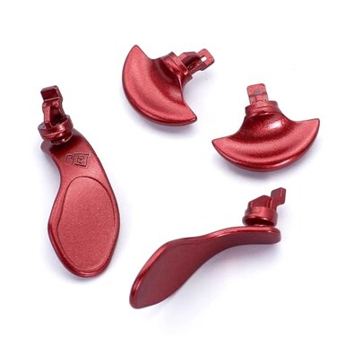 Ikpek 4PCS Metallic Back Paddles for PS5 Edge Controller, Interchangeable Metal Stainless Steel Back Buttons Replacement for PS5 Edge Controller - Controller NOT Included