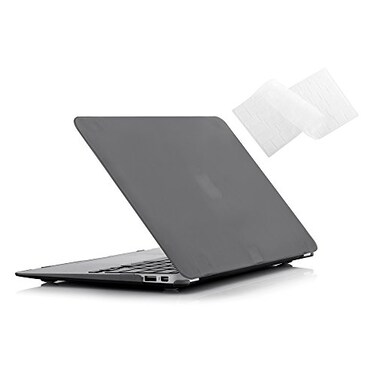 RUBAN Case Compatible with MacBook Air 13 Inch (Models: A1369A1466, Older Version 2010-2017 Release, Slim Snap On Hard Shell Protective Cover and Keyboard Cover, Grey