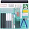 Keadic 55Pcs Professional Modeler Basic Tools Craft Set Hobby Building Tools Kit Gunpla Tools Model Kit Modeler Basic Tools Set for Car Model Building Repairing and Fixing