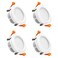 YGS-Tech 3 Inch LED Recessed Lighting, Dimmable Downlight 5W (40W Halogen Equivalent, CRI80, 3000K Warm White Ceiling Light with LED Driver, Canless Recessed Lighting 4 Pack