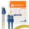 BEYONDTECH 5m (16.4ftLC to SC Fiber Patch Cable – UPC Single-Mode Duplex Fiber Optic Cable – 9/125µm core, Compatible with OS1OS2 – 100G LSZH PUREOptics Series – Insensitive