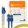 BEYONDTECH 5m (16.4ftLC to SC Fiber Patch Cable – UPC Single-Mode Duplex Fiber Optic Cable – 9/125µm core, Compatible with OS1OS2 – 100G LSZH PUREOptics Series – Insensitive