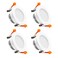 YGS-Tech 2 Inch LED Recessed Lighting, Dimmable LED Downlight 3W (35W Halogen Equivalent, CRI80, 2700K Ultra Warm White Ceiling Light with LED Driver, Canless Recessed Light (4 Pack