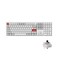Keychron Q6 Pro Full-Size RGB Bluetooth Custom Mechanical Keyboard, Full Aluminum QMK/VIA Programmable Knob KSA Double-Shot PBT Keycap Hot-Swappable Brown Switch, Mac Windows Linux-White