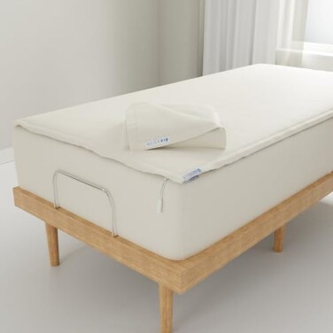 QuickZip Fitted Plus Spare Bundle: 1 Fitted Sheet (BaseZip Sheet1 Zip Sheet - Easy to Change, Won’t Pop Off - Soft Percale 400 TC 100% Cotton - 15” Deep Pockets Twin XL Size – Ivory