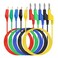 Sumnacon Multimeter Test Lead Set - Stackable Banana Plug to Alligator Clips Test Cable Kit with Protective, Soft Silicone Flexible Electrical Test Wire Leads for Electrical Testing 500V/5A