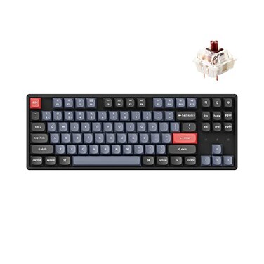 Keychron K8 Pro Wireless Custom Mechanical Keyboard, QMK/VIA Programmable Bluetooth/Wired Tenkeyless RGB Backlight with Hot-swappable Gateron G Pro Brown Switch Compatible with Mac Windows Linux