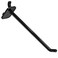 Azar Displays 800006-B Pack of 50 Black Pegboard Hooks (Also Available in WhiteClear- 6” Pegboard Hook Set (2”4” Pegboard J Hooks Also Available- Polycarbonate Plastic Hooks for Retail