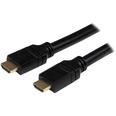 StarTech 50ft Plenum Rated HDMI Cable, 4K High Speed Long HDMI Cord w/ Ethernet, 4K30 UHD, 10.2 Gbps, HDCP 1.4, In Wall Plenum HDMI 1.4 Display Cable, HDMI to HDMI Computer to TV Cable (HDPMM50