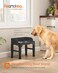 Feandrea Dog Bowls Elevated, Adjustable Height, Tilted Design