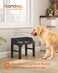 Feandrea Dog Bowls Elevated, Adjustable Height, Tilted Design