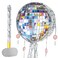 Wernnsai Pull String Disco Ball Pi Ata, Disco Party Decorations