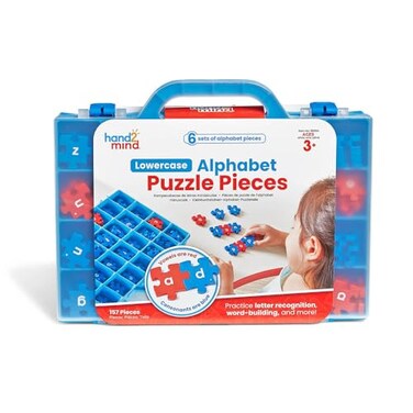 Hand2Mind Lowercase Alphabet Puzzle Pieces, Ages 3+