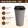 Yeehaw 16 Oz Coffee Cups with Lids, Grey, 100 Pack