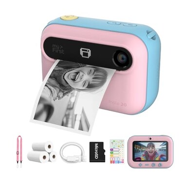 myFirst Kids Instant Print Camera, 7-Second Inkless Printing
