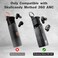 Pozcis For Skullcandy Method 360 Anc Case Cover, Soft Silicone Protective Earbuds Case, Only Compatible with Skullcandy Method 360 Anc with Cleaner Kit Accessories Set(Black)