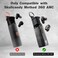 Pozcis For Skullcandy Method 360 Anc Case Cover, Soft Silicone Protective Earbuds Case, Only Compatible with Skullcandy Method 360 Anc with Cleaner Kit Accessories Set(Black)