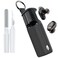 Pozcis For Skullcandy Method 360 Anc Case Cover, Soft Silicone Protective Earbuds Case, Only Compatible with Skullcandy Method 360 Anc with Cleaner Kit Accessories Set(Black)
