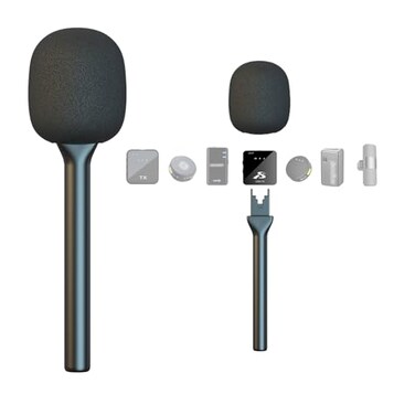 Piluyaa Universal Handheld Mic Handle Kit for Rode/DJI Interview Adapter