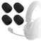 Voarmaks 4 Pcs Mic Cover Compatible with Kingston Hyperx Cloud Iii, Cloud 3 Gaming Headset, High-Density Replacement Foam Microphone Windscreen