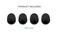 Voarmaks 4 Pcs Mic Cover Compatible with Kingston Hyperx Cloud Iii, Cloud 3 Gaming Headset, High-Density Replacement Foam Microphone Windscreen