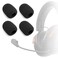 Voarmaks 4 Pcs Mic Cover Compatible with Kingston Hyperx Cloud Iii, Cloud 3 Gaming Headset, High-Density Replacement Foam Microphone Windscreen