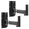 Qwork Heavy-Duty Speaker Brackets, 2 Pack Dj &amp; Pa Speaker Bracket, Wall Mount Speaker Stand, Adjustable Pa Speaker Mount Bracket Holder