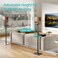 Pegzone Height-Adjustable Speaker Stands Pair, Black