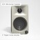 Kanto Orame 100W Powered Reference Desktop Computer Speakers with Bluetooth 5.0 and USB-C Input Bi-Amplified 100 Hz Automatic Crossover Reference Quality Sound Pair Moon