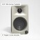 Kanto Orame 100W Powered Reference Desktop Computer Speakers with Bluetooth 5.0 and USB-C Input Bi-Amplified 100 Hz Automatic Crossover Reference Quality Sound Pair Moon