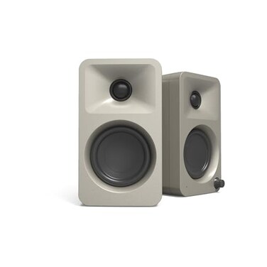 Kanto Orame 100W Powered Reference Desktop Computer Speakers with Bluetooth 5.0 and USB-C Input Bi-Amplified 100 Hz Automatic Crossover Reference Quality Sound Pair Moon