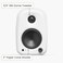 Kanto Uki 100 W Active Desktop Computer Speakers with Bluetooth and USB-C Intelligent Sub Integration Headphone Out Pair Chalk
