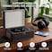 Yintiny Retro Portable Cd Player with Bluetooth Connection, Leather Look