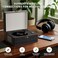 Yintiny Retro Portable Cd Player with Bluetooth Connection, Leather Look