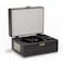 Yintiny Retro Portable Cd Player with Bluetooth Connection, Leather Look