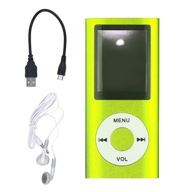 Flylin MP3 Player, Portable Multifunctional MP3 Digital Music Player, Green